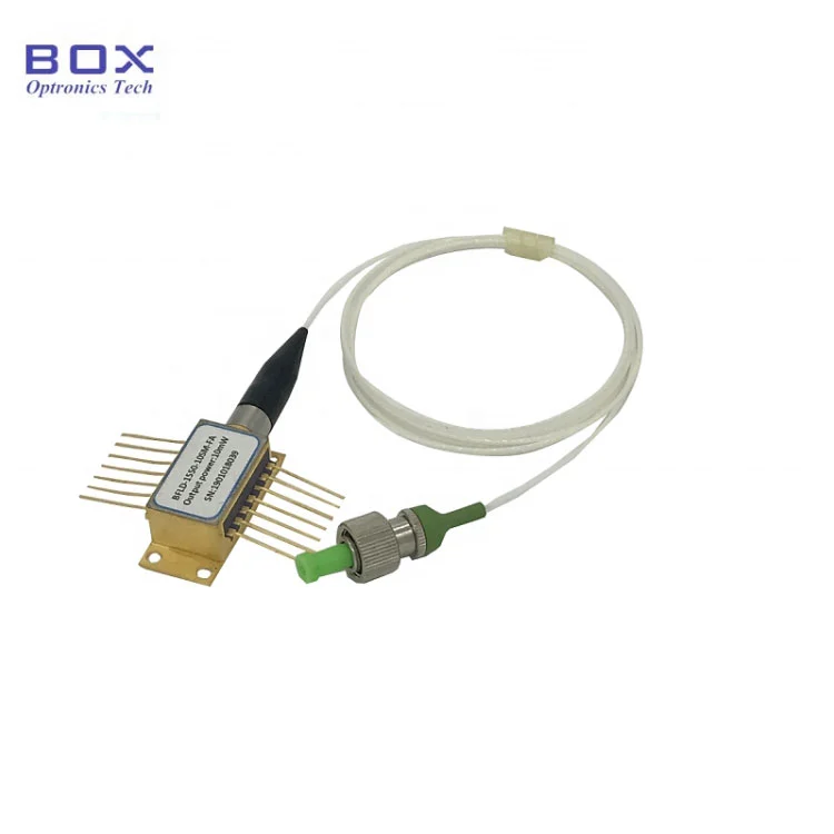1550NM 100MW 100kHz Dar Çizgi Genişlik DFB Lazer Diyot BTF SM/PM Fiber